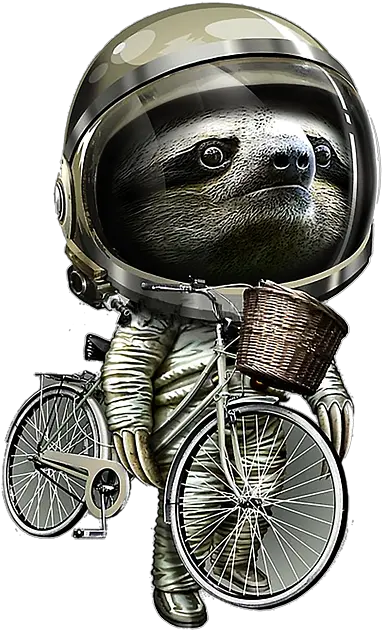  Sloth In Space Suit Beach Towel Button Png Sloth Png