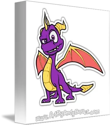  Spyro The Dragon By Andy Bauer Cartoon Png Spyro Png