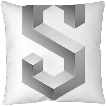  3d Alphabet Logo Design Letter S Pillow Cover U2022 Pixers We Live To Change Cushion Png Alphabet Logo