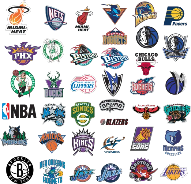  Nba Team Logos 2019 Nba Team Logos Png All Nba Logos