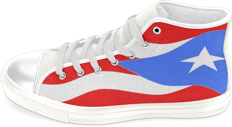  Bandera De Puerto Rico Flag Menu2019s Classic High Top Canvas Shoes Model 017 Id D647108 Skate Shoe Png Puerto Rico Flag Png