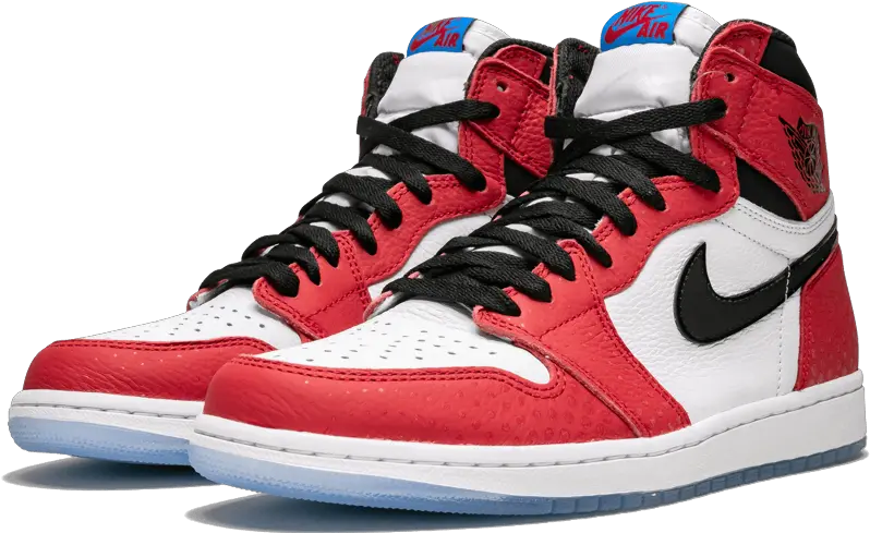  Air Jordan 1 Retro High Og Nike Air Jordan 1 Retro High Spider Man Origin Story Png Air Jordan Png