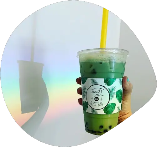  Bontea Matcha Latte Png Bubble Tea Transparent