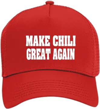  Make Chili Great Again Cotton Front Trucker Hat Baseball Cap Png Backwards Hat Png