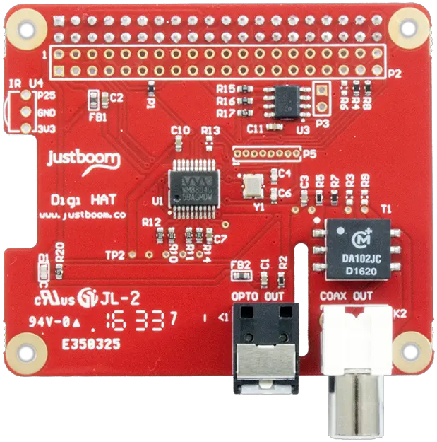  Justboom Digi Hat For The Raspberry Pi Digital Audio Png Raspberry Pi Png