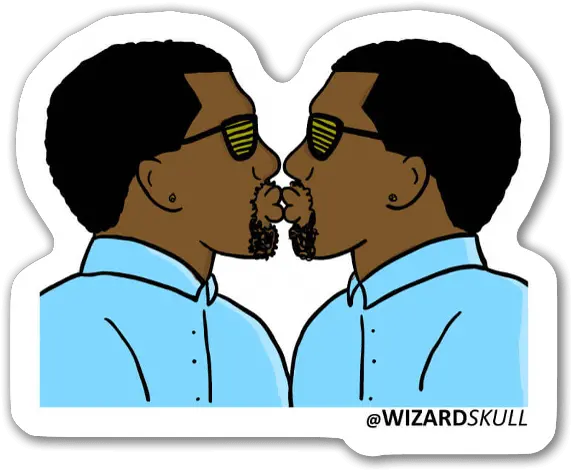  Kanye Kissing Stickerapp Kanye Stickers Png Kanye Png