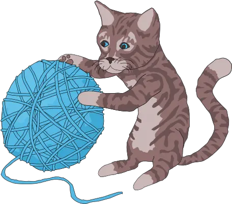  Javascript For Cats Cat Playing With Yarn Drawing Easy Png Funny Cat Png