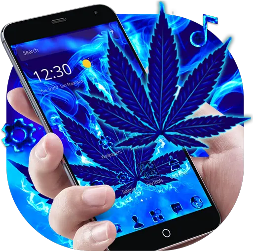  Blue Flame Weed Rasta Theme Apk 111 Download Apk Latest Hemp Png Photo Icon Blue Flame