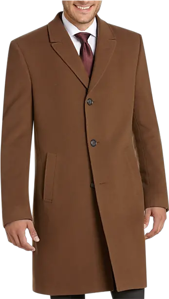  Kenneth Cole New York Caramel Wool And Cashmere Slim Fit Topcoat Man Png J Crew Icon Trench In Wool Cashmere