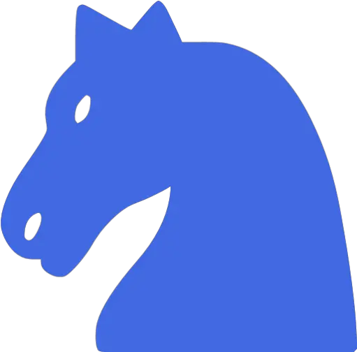  Royal Blue Chess 29 Icon Free Royal Blue Chess Icons Animal Figure Png Horse Head Icon