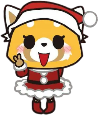  Aggretsuko Character Fenneko The Fennec Fox Holding Phone Christmas Aggretsuko Png Fox Cute Tumblr Icon