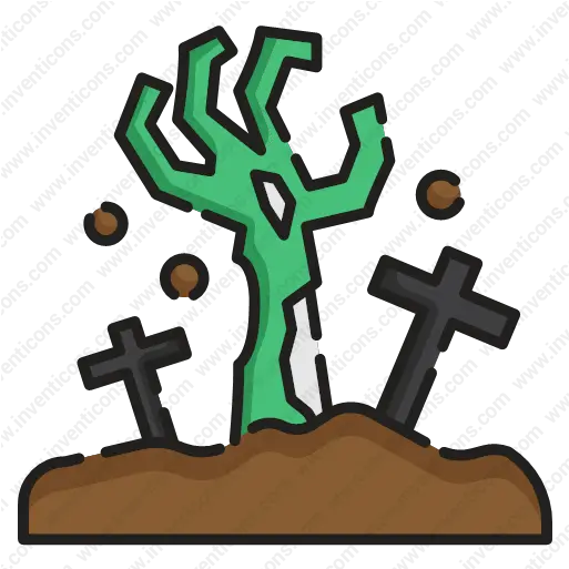  Download Living Dead Vector Icon Inventicons Christian Cross Png Scary Social Media Icon Pack