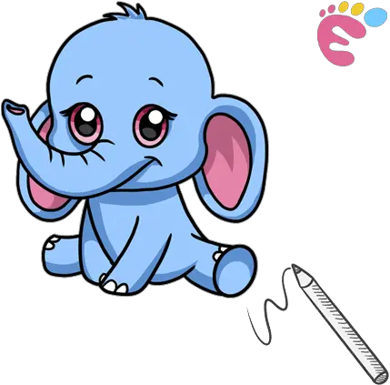  How To Draw An Elephant Easy To Do Everything Cute Animal Elephant Drawing Png App With Elephant Icon