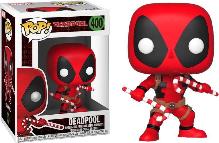  Marvel Holiday Deadpool With Christmas Candy Canes Funko Pop Vinyl Figure Funko Pop Deadpool 400 Png Dead Pool Png