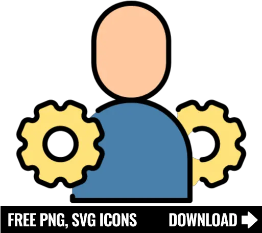  Free Person And Gear Icon Symbol Png Svg Download Failure Icon Png Free Gear Icon