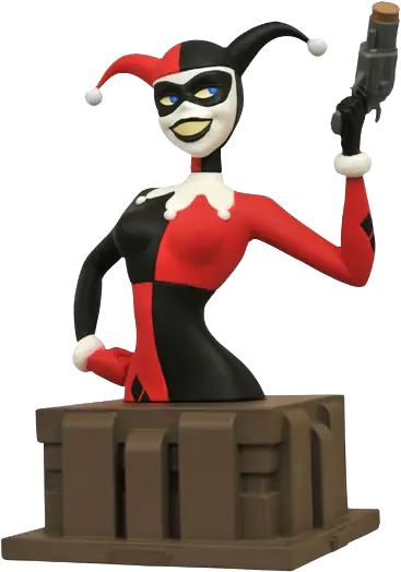  Harley Quinn Resin Bust Harley Quinn Bust Animated Series Png Dc Icon Harley Statue