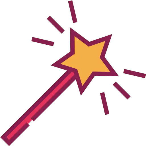  Birthday And Party Star Wand Wizard Witch Magician Clipart Magic Wand Pink Png Cute Witch Icon