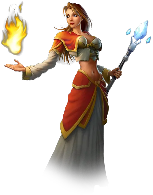  Transparent Background Rendered World Of Warcraft Female Mage Png Warrior Transparent Background