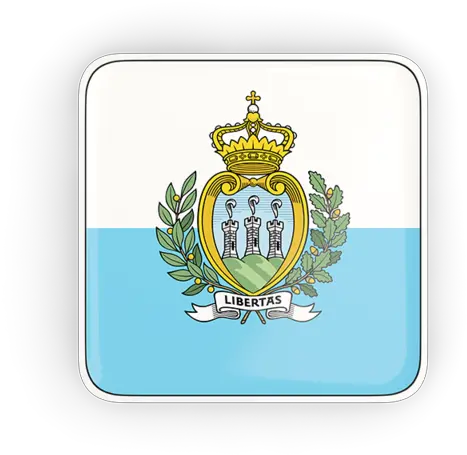  Square Icon With Frame Illustration Of Flag San Marino San Marino Flag Square Png San Icon