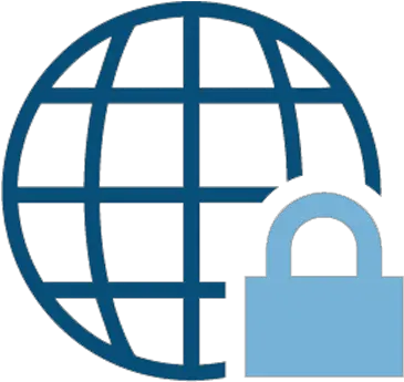  Cybersecurity Globe Icon Png Full Size Png Download Royal Express Courier India Blue Globe Icon