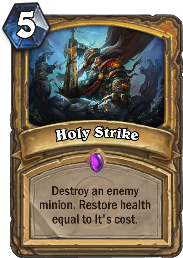  Paladin Removal Spell Strike Hearthstone New Dragon Card Png Holy Paladin Icon