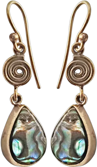  Tear Drop Earring Abalone Powa Shell Earrings Png Tear Drop Tattoo Png