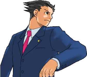  Ace Attorney Phoenix Wright Gif Phoenix Wright Objection Animated Png Miles Edgeworth Icon