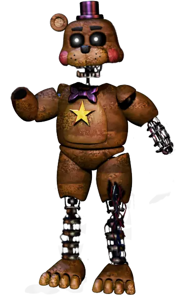  Ignited Rockstar Freddy Five Nights Rockstar Animatronic Png Freddy Png