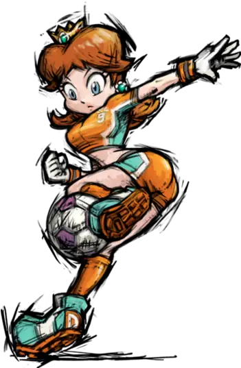  Tomboy Princess Super Mario Strikers Daisy Png Princess Daisy Png