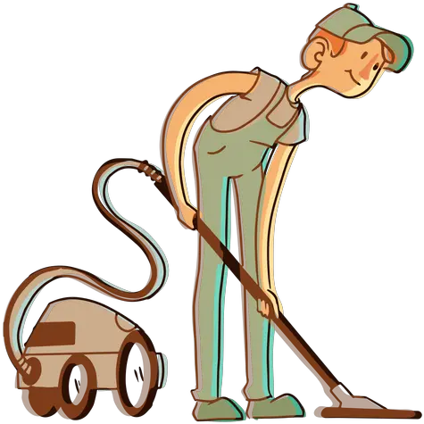  Vacuum Cleaner Hoover Worker Illustration Transparent Png Aspirador De Po Desenho Png Vacuum Png