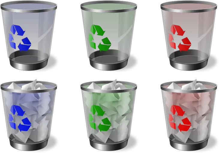  The Recycle Bin And What Are Its Uses Recycle Bin Windows Glass Png Windows Recycle Bin Icon Through Out The Years