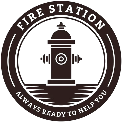  Fire Station Hydrant Badge Transparent Png U0026 Svg Vector File Vertical Fire Circle Transparent