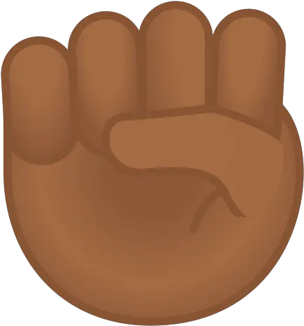  Raised Fist Emoji With Medium Dark Skin Tone Meaning Hand Png Fist Transparent