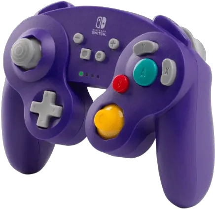  Wireless Controller For Nintendo Switch Gamecube Style Purple Nintendo Switch Gamecube Controller Wireless Purple Png Purple Play Icon