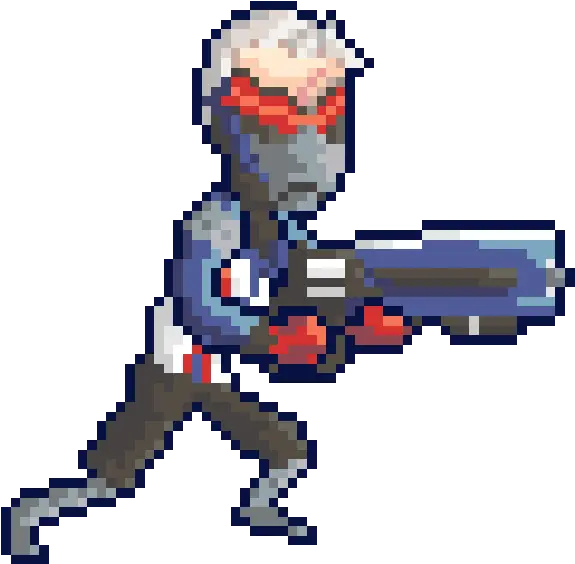 Soldier 76 Pixel Gif Transparent Png Soldier 76 Pixel Art Transparent Soldier 76 Png