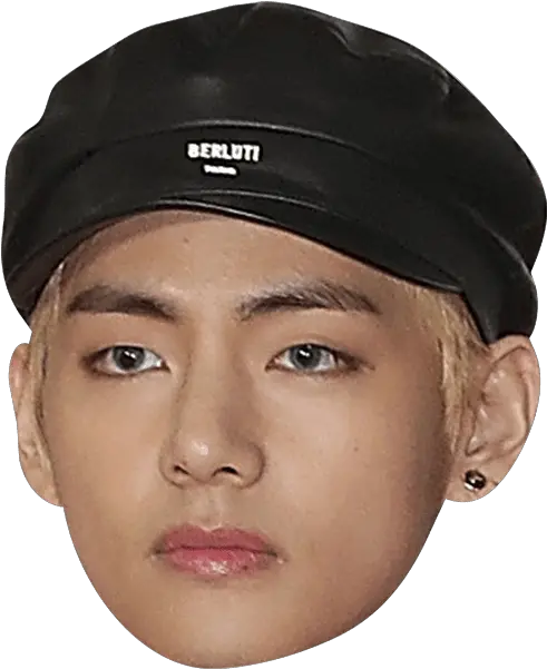  V Celebrity Mask V Face Cut Out Png Bts V Transparent