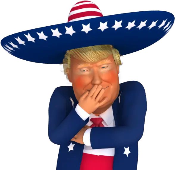  Pin 3d Cartoon Donald Trump Png Trump Wig Png