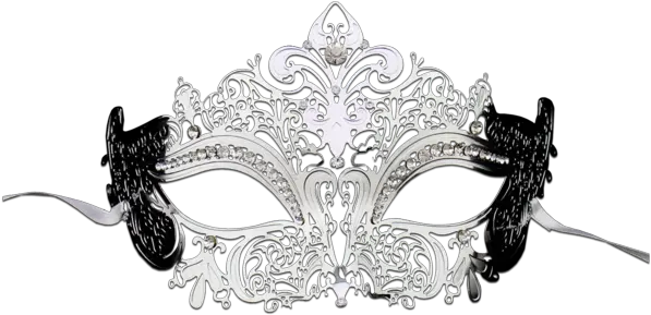  Silver Series Womenu0027s Laser Cut Metal Venetian Masquerade Crown Mask Silver Masquerade Mask Transparent Background Png Masquerade Mask Png