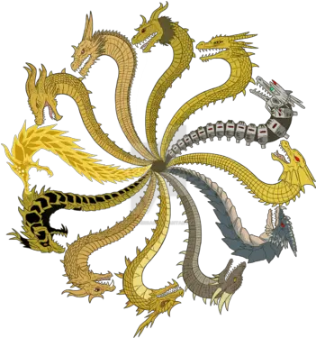  Characters Legendary Mecha King Ghidorah Png King Ghidorah Png