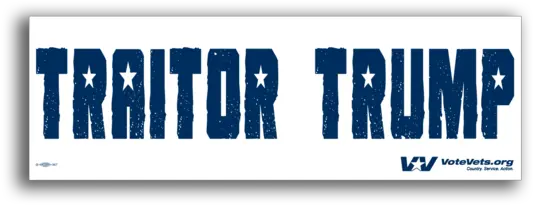  Clearance Priced Traitor Trump Bumper Stickers Vertical Png Trump Organization Logo