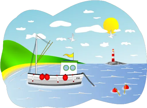  Clipart I2clipart Royalty Free Public Domain Clipart Beach And Boat Clipart Png Fishing Boat Png