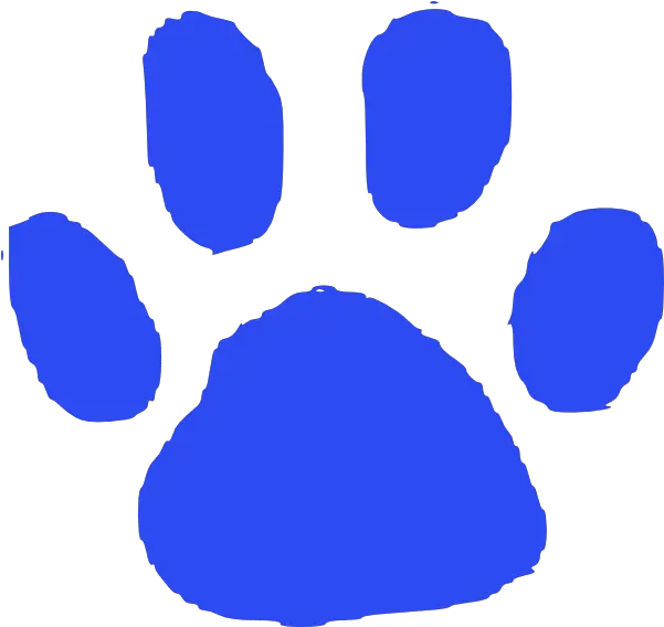  Feet Clipart Blue Foot Painted Stone Elementary School Png Blue Paw Print Logos