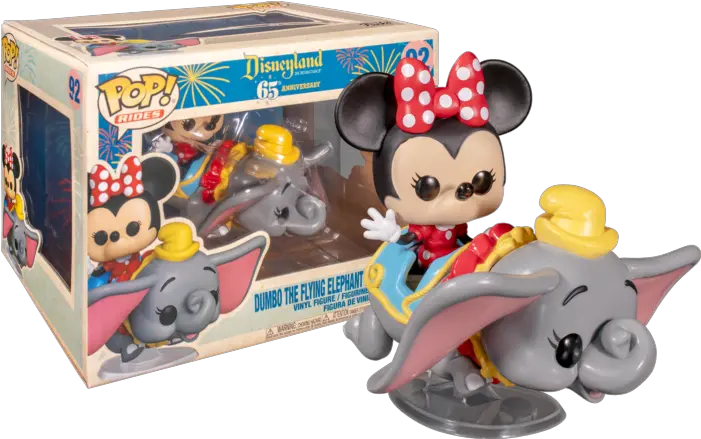  Funko Pop Ride Disney 65th Flyng Dumbo Ride With Minnie 6 In Action Figure Png Disney 4 Park Icon Musical Snowglobe