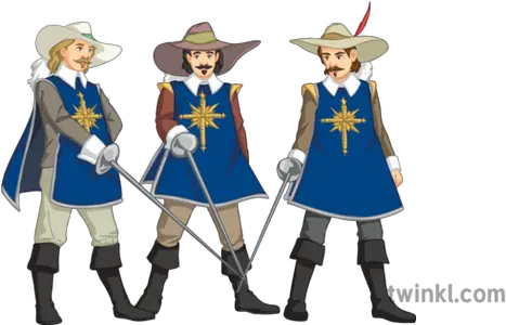  Three Musketeers Illustration French World Book Day Png 3 Musketeers Logo