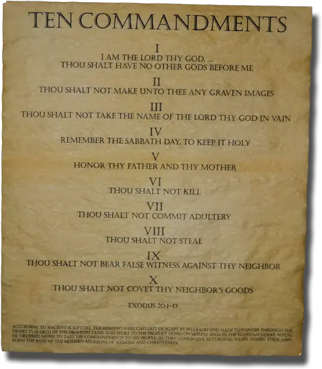  The Ten Commandments X 16 Ancient Egypt Ten Commandments Png Ten Commandments Png