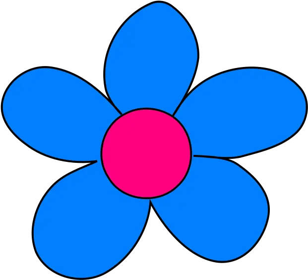  Blue Flower Png Svg Clip Art For Web Download Clip Art Flower Clip Art Blue Flower Png