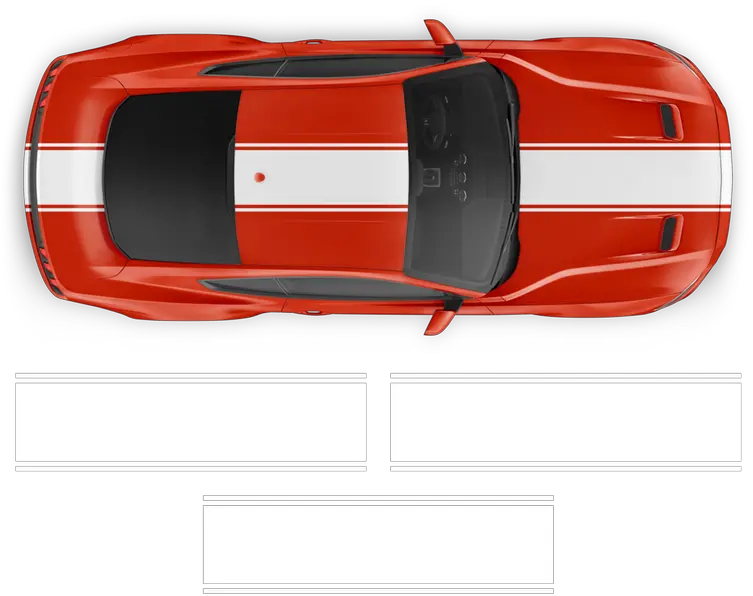  R Spec Style Racing Stripes Set For Ford Mustang 2015 2019 Mustang Racing Stripe Png Mustang Icon