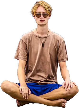  Photo Of A Man Sitting And Meditating Background Has Been Meditation Person Png Meditation Png