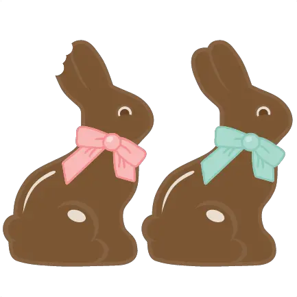  Chocolate Easter Bunny Svg Cutting File Easter Chocolate Bunny Clipart Png Chocolate Bunny Png