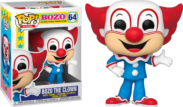  Bozo The Clown Funko Pop Icons 64 Bozo Funko Pop Png Toy Box Icon